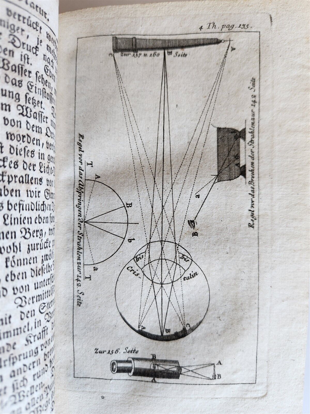 1753 Spectacle of nature by PLUCHE antique ILLUSTRATED in GERMAN