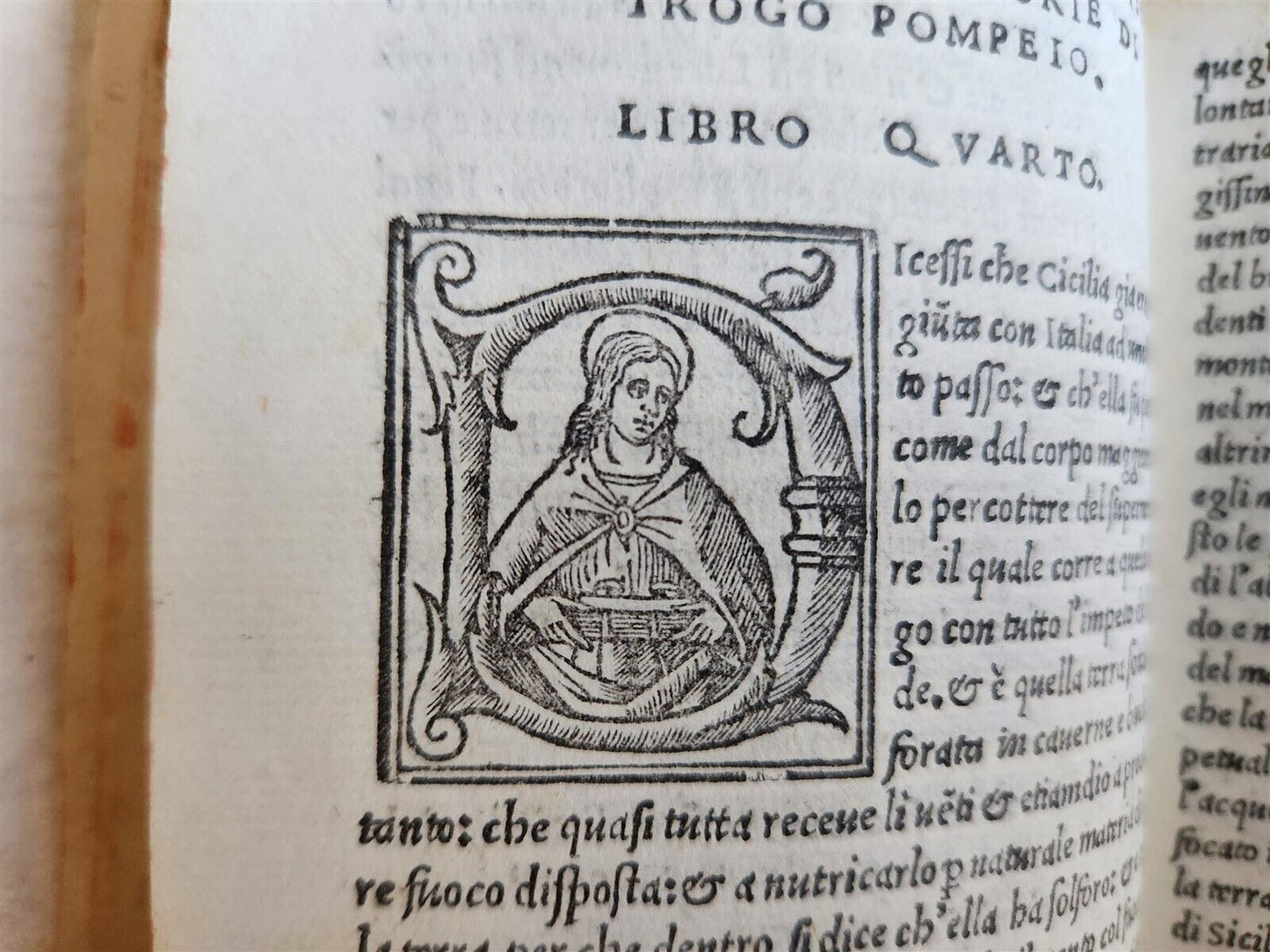 1523 POST-INCUNABULA HISTORY of TROGI POMPEI & JULIUS CAESAR antique VELLUM