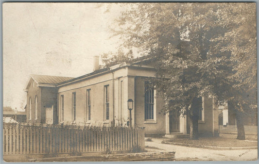 PRESBYTERIAN CHURCH ANTIQUE REAL PHOTO POSTCARD RPPC