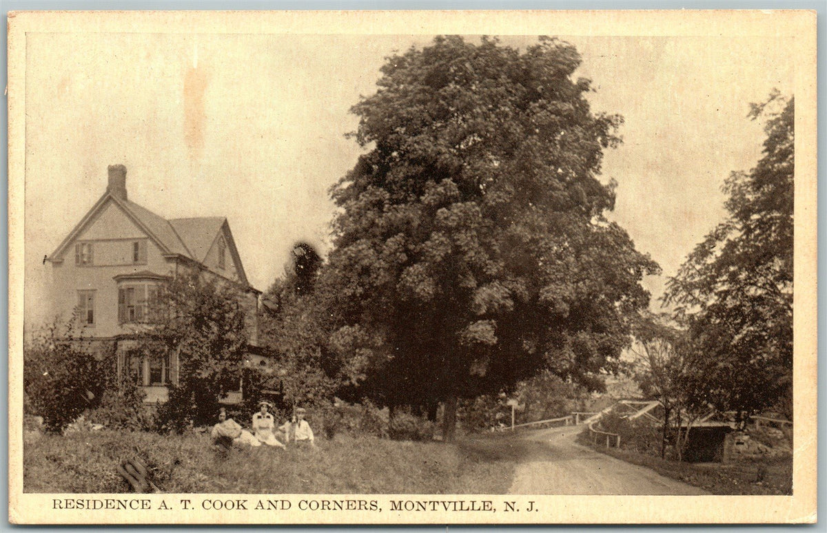 MONTVILLE NJ SCHOOL HOUSE ANTIQUE POSTCARD