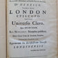 1708 HISTORY of DIOCESE of LONDON 2 FOLIO VOLUMES ILLUSTRATED antique