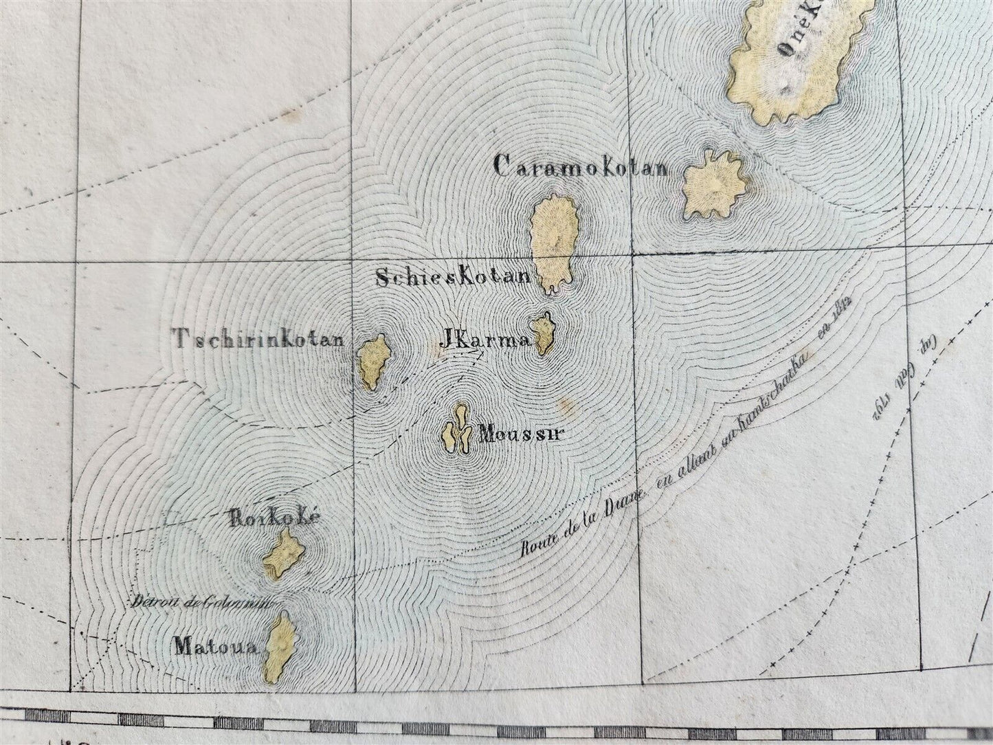 1827 MAP of RUSSIAN ASIA KURIL ISLANDS PARTIE DE LA RUSSIE D'ASIA antique 21x29"