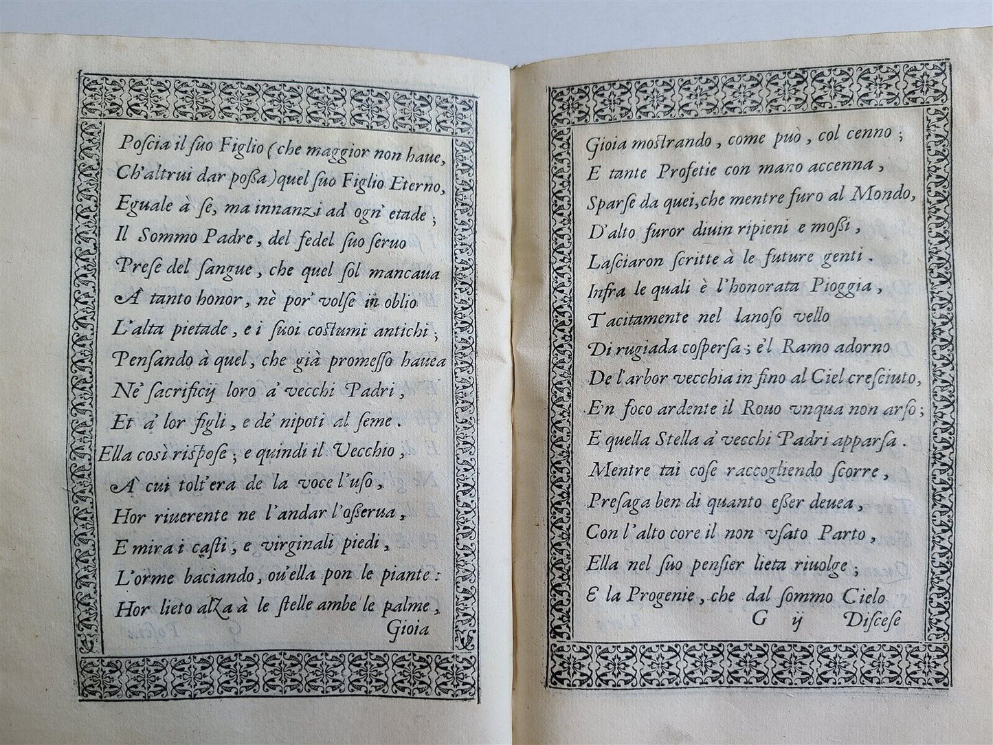 1588 DEL PARTO DELLA VERGINE DEL SANAZARO antique 16th CENT. POETRY illustrated