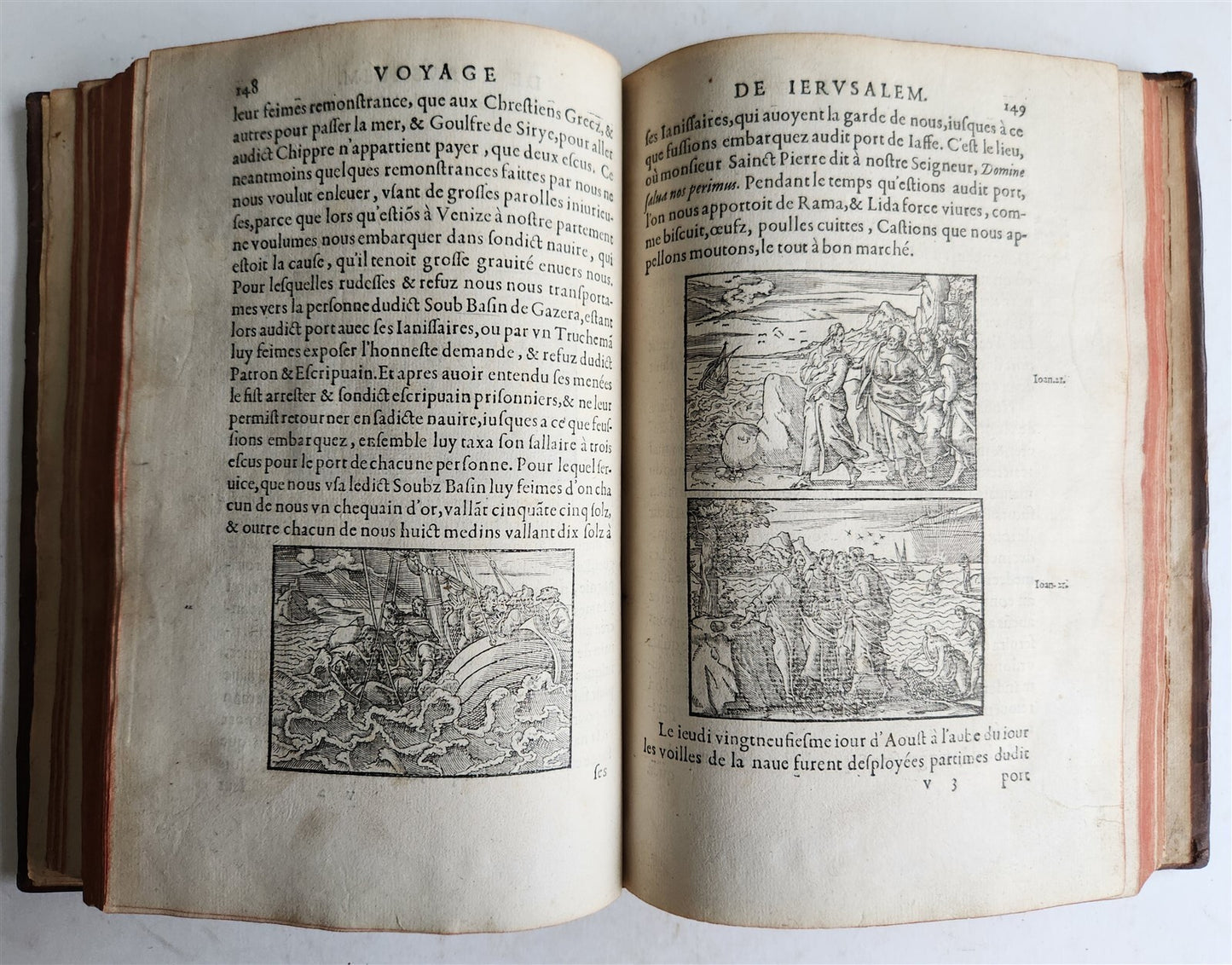 1573 VOYAGE to JERUSALEM & HOLY LAND PLACES antique FULLY ILLUSTRATED w/ MAPS