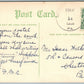 MT.POCONO PA MINAUSIN LAKE 1908 ANTIQUE POSTCARD