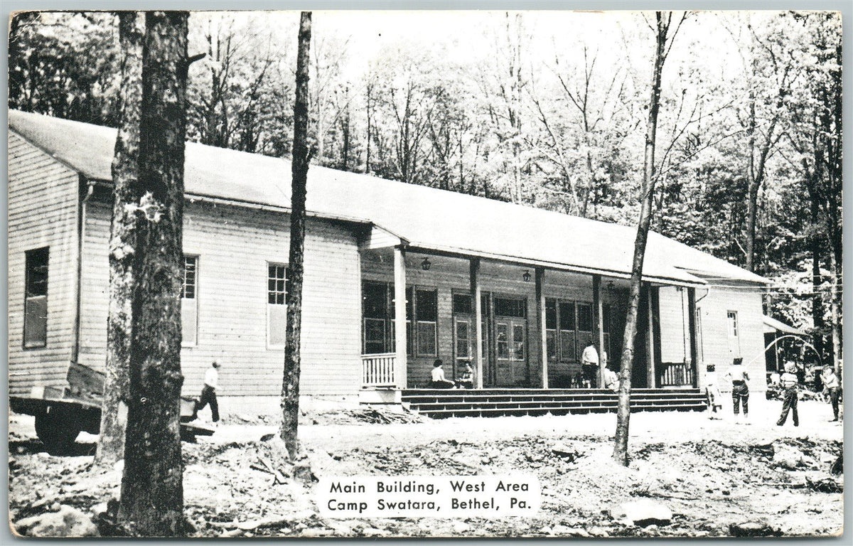 BETHEL PA VESPER HILL CAMP SWATARA MAIN BUILDING 1964 VINTAGE POSTCARD