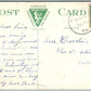 HAZLETON PA HIGH SCHOOL 1914 ANTIQUE POSTCARD w/ CORK CANCEL