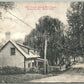 ARDMORE PA OLD HOUSE ALONG MILL CREEK 1907 ANTIQUE POSTCARD