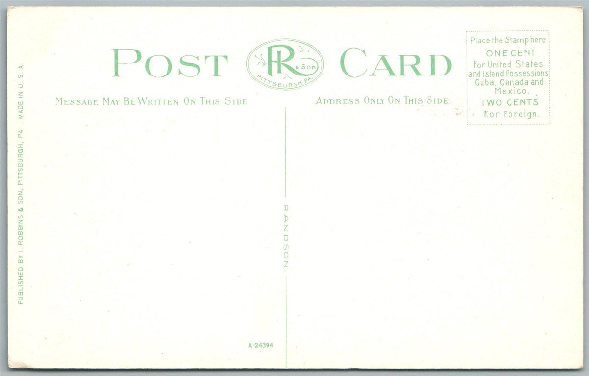 HOMESTEAD PA CARNEGIE STEEL WORKS ANTIQUE POSTCARD