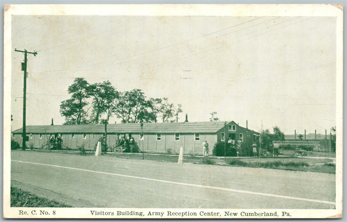 NEW CUMBERLAND PA ARMY RECEPTION CENTER 1945 VINTAGE POSTCARD
