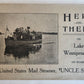 LAKE WINNIPESAUKEE NH UNCLE SAM MAIL STEAMER antique ILLUSTRATED BOOKLET