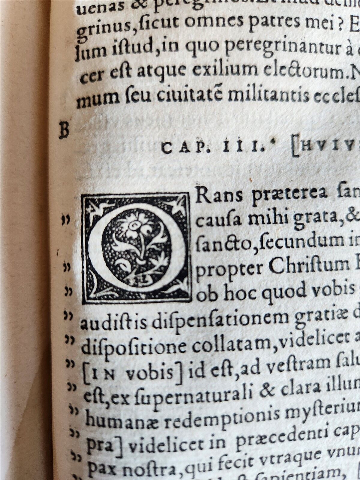 1537 DENIS THE CARTHUSIAN antique COMMENTARY ON EPISTLES of ST.PAUL 16th CENTURY