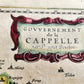 1640 MAP of Vermandois FRANCE by WILLEM BLAEU antique AUTHENTIC hand colored