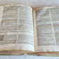 1710 LATIN FRENCH DICTIONARY antique w/ BLIND STAMPED VELLUM BINDING