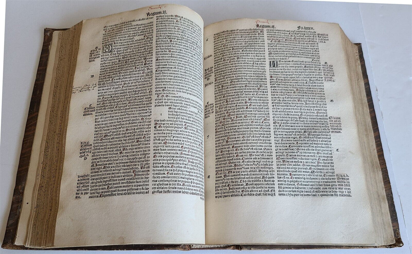 1509 BIBILE in LATIN POST-INCUNABULA antique LYON BIBLIA LATINA rare