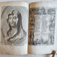 1651 PRAYER BOOK in FRENCH & LATIN BEAUTIFULLY ILLUSTRATED antique FINE BINDING