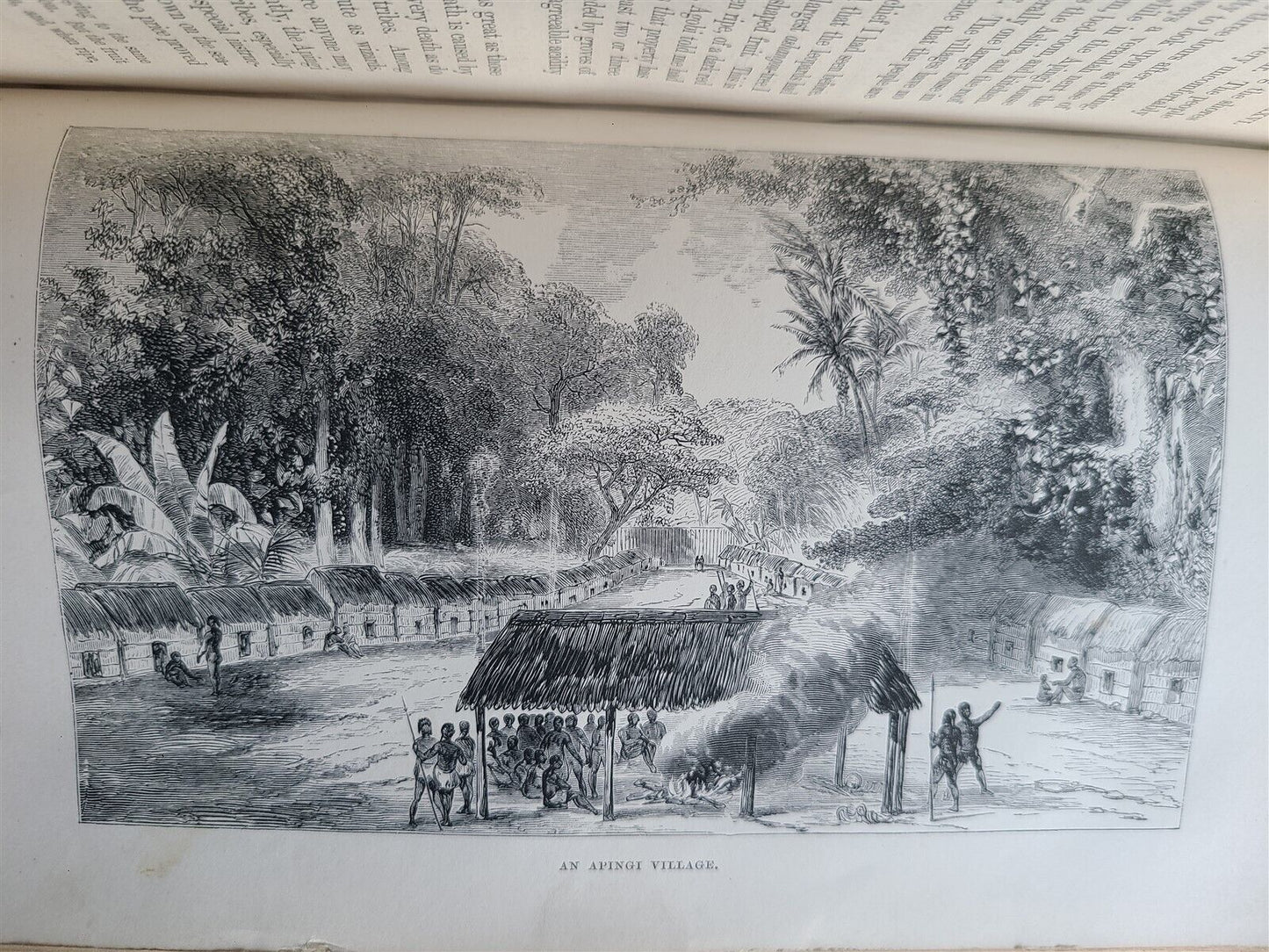 1861 EXPLORATIONS ADVENTURES in EQUATORIAL AFRICA by Chaillu illustrated antique