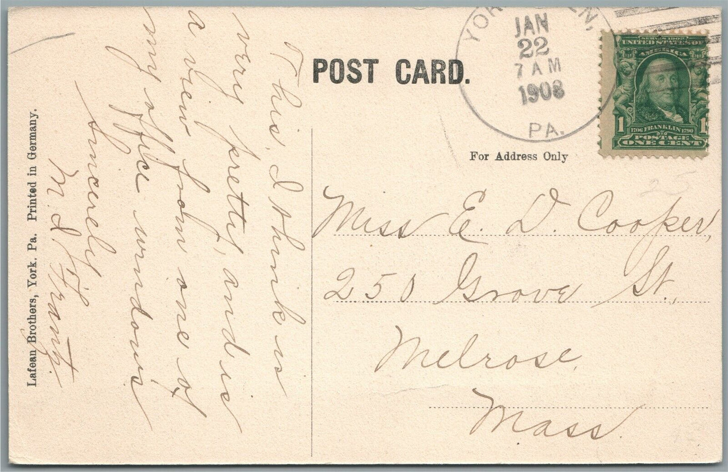 YORK HAVEN PA POWER PLANT ANTIQUE POSTCARD