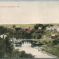 SOMERSET WI BIRDS EYE VIEW ANTIQUE POSTCARD