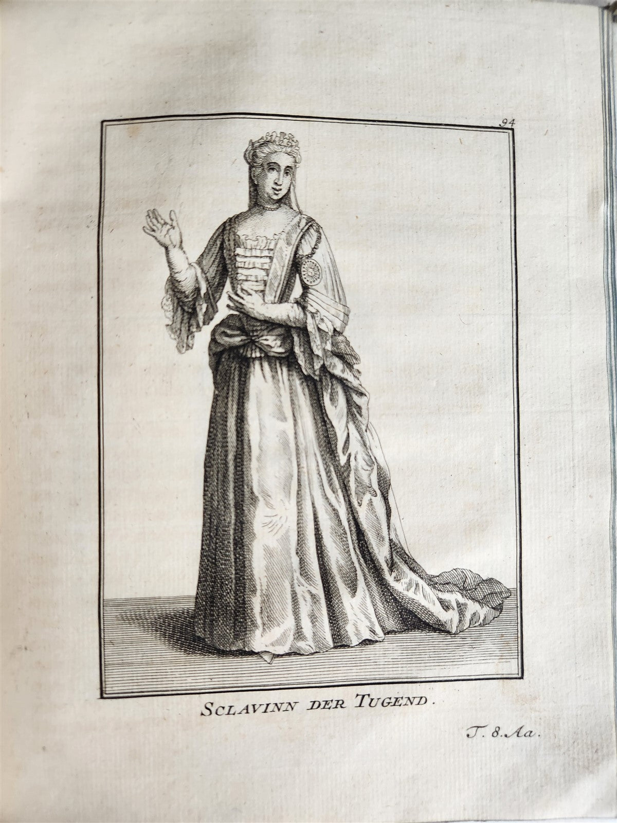 1756 ILLUSTRATED COSTUME HISTORY of MONKS & KNIGHTS for both sexes antique