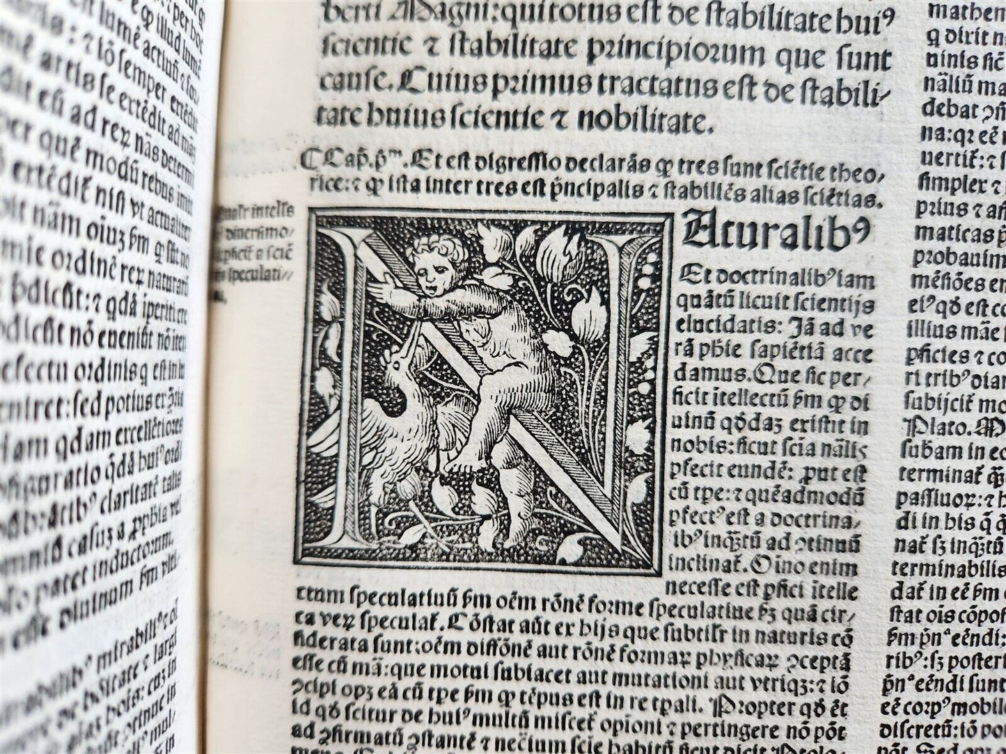 1517 POST-INCUNABULA ALBERTUS MAGNUS antique METAPHYSICA SCIENCE PHILOSOPHY