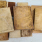 17th-19th CENTURY BINDINGS - LOT of 10 VELLUM BOUND BOOKS antique