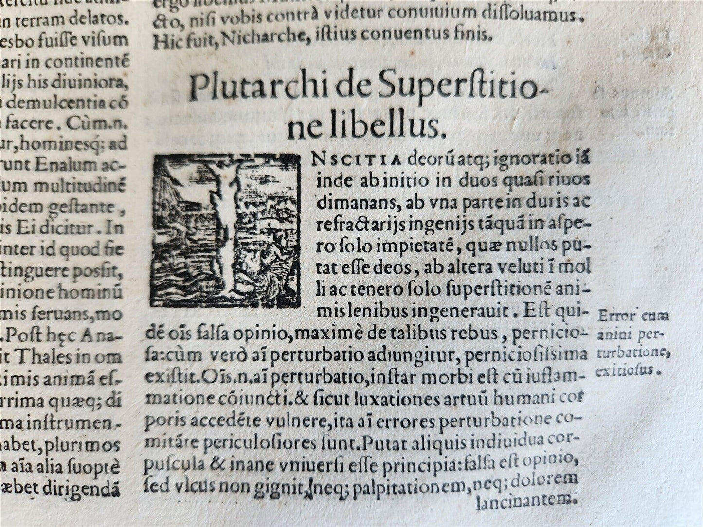 1572 PLUTARCH MORALIA antique FOLIO 16th CENTURY