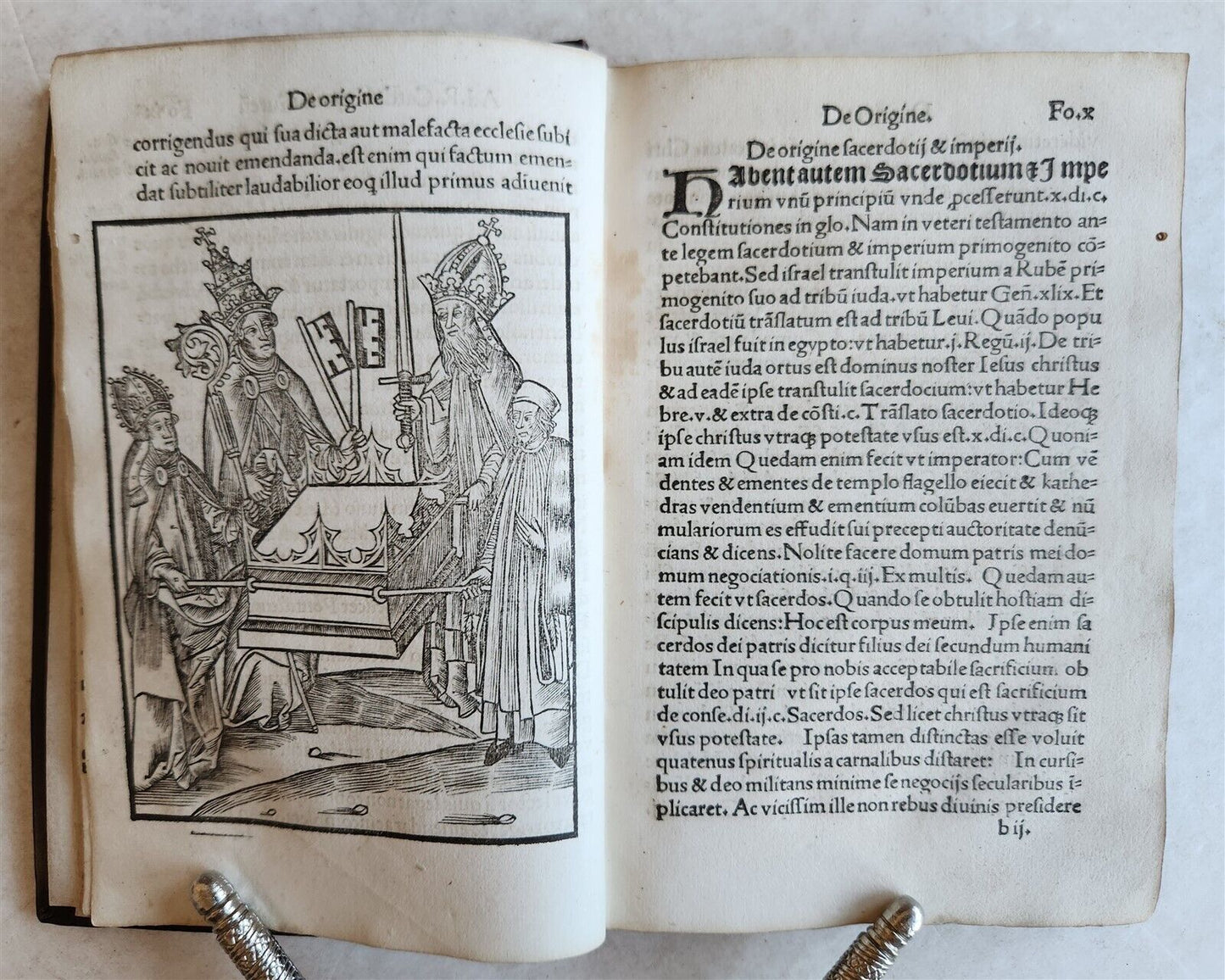 1509 POST-INCUNABULA ILLUSTRATED antique Quadruvium Ecclesie Quattuor by J.HUG