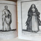 1706 ORDER of MILITANT CHURCH illustrated w/ 244 PLATES 2 VOLS antique VELLUM