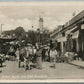 ALEXANDRIA EGYPT NATIVE BAZAAR & FORT NAPOLEON VINTAGE REAL PHOTO POSTCARD RPPC