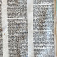 TORAH SCROLL FRAGMENT MANUSCRIPT on VELLUM antique BIBLE GENESIS 24:64 - 31:1