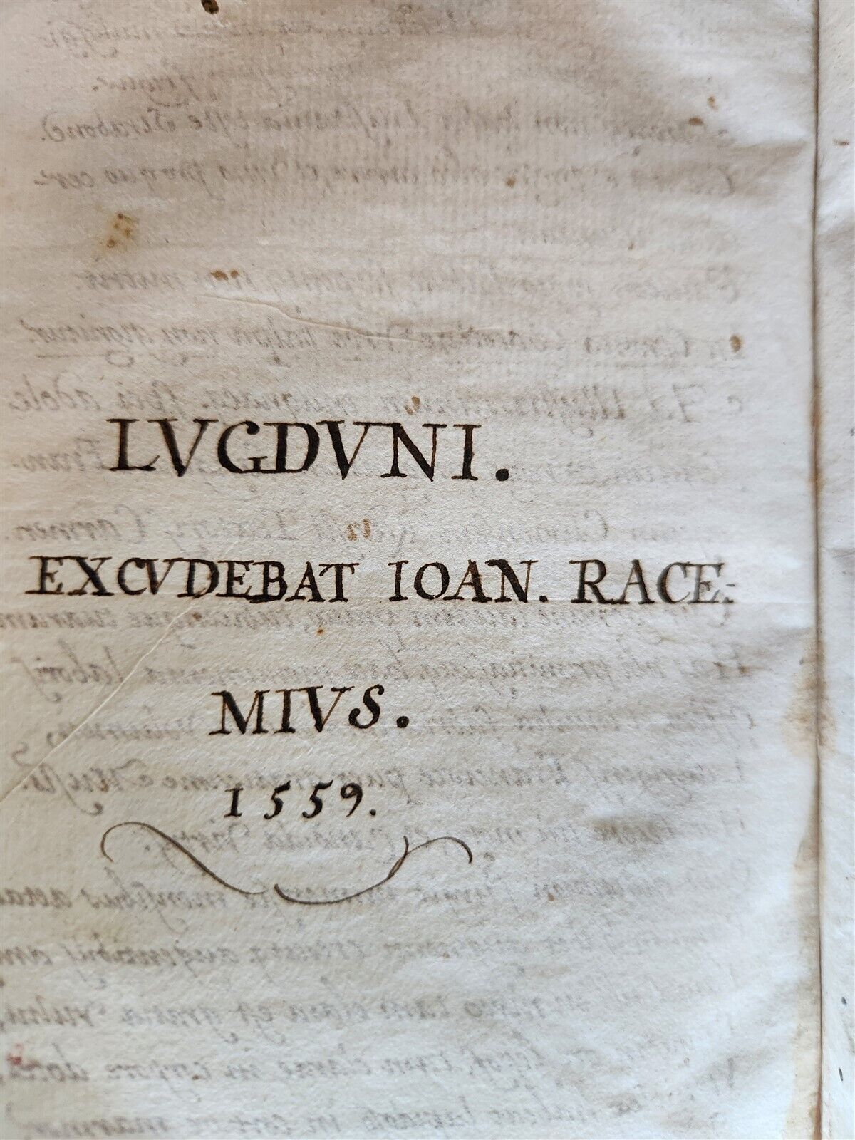 1559 OFFICINA by RAVISIUS TEXTOR antique vellum bound 16th CENTURY dictionary