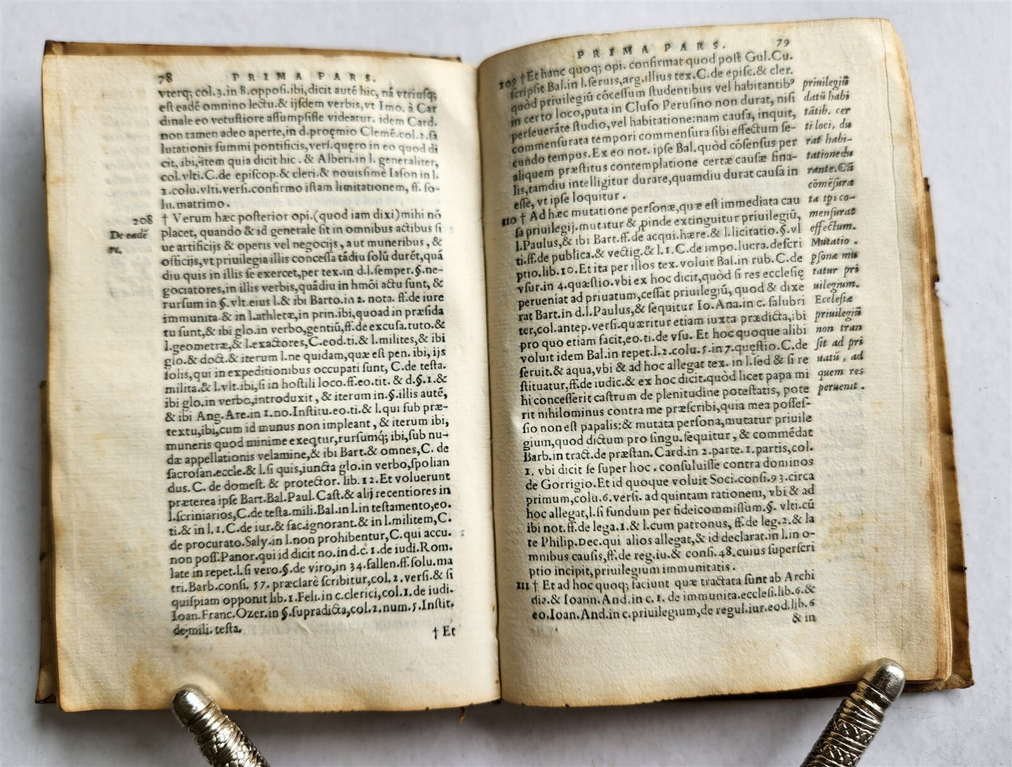 1546 Andre TIRAQUEAU Regii in senatu antique VELLUM BOUND