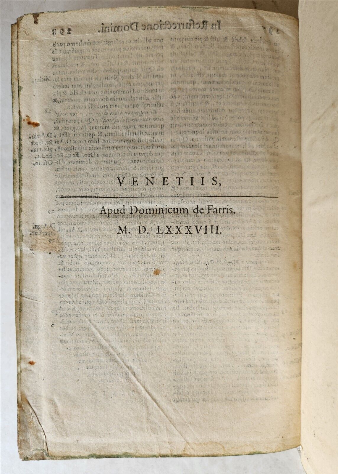 1588 SERMONS of PORTUGUESE THEOLOGIAN F. DIAZ 2 VOLUMES antique PIGSKIN BINDING