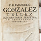 1690 PIGSKIN BOUND 4 FOLIO LAW BOOKS antique by D. D. Emanuelis Gonzalez Tellez