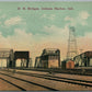 INDIANA HARBOR IN RAILROAD BRIDGES ANTIQUE POSTCARD