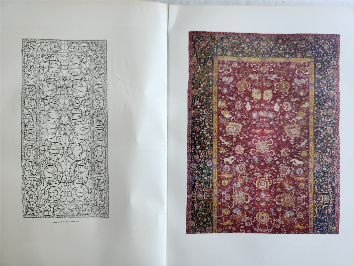 1926 OLD ORIENTAL CARPETS antique ILLUSTRATED FOLIO Austrian Art Industry Museum