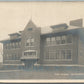 BLANDINSVILLE IL HIGH SCHOOL ANTIQUE REAL PHOTO POSTCARD RPPC