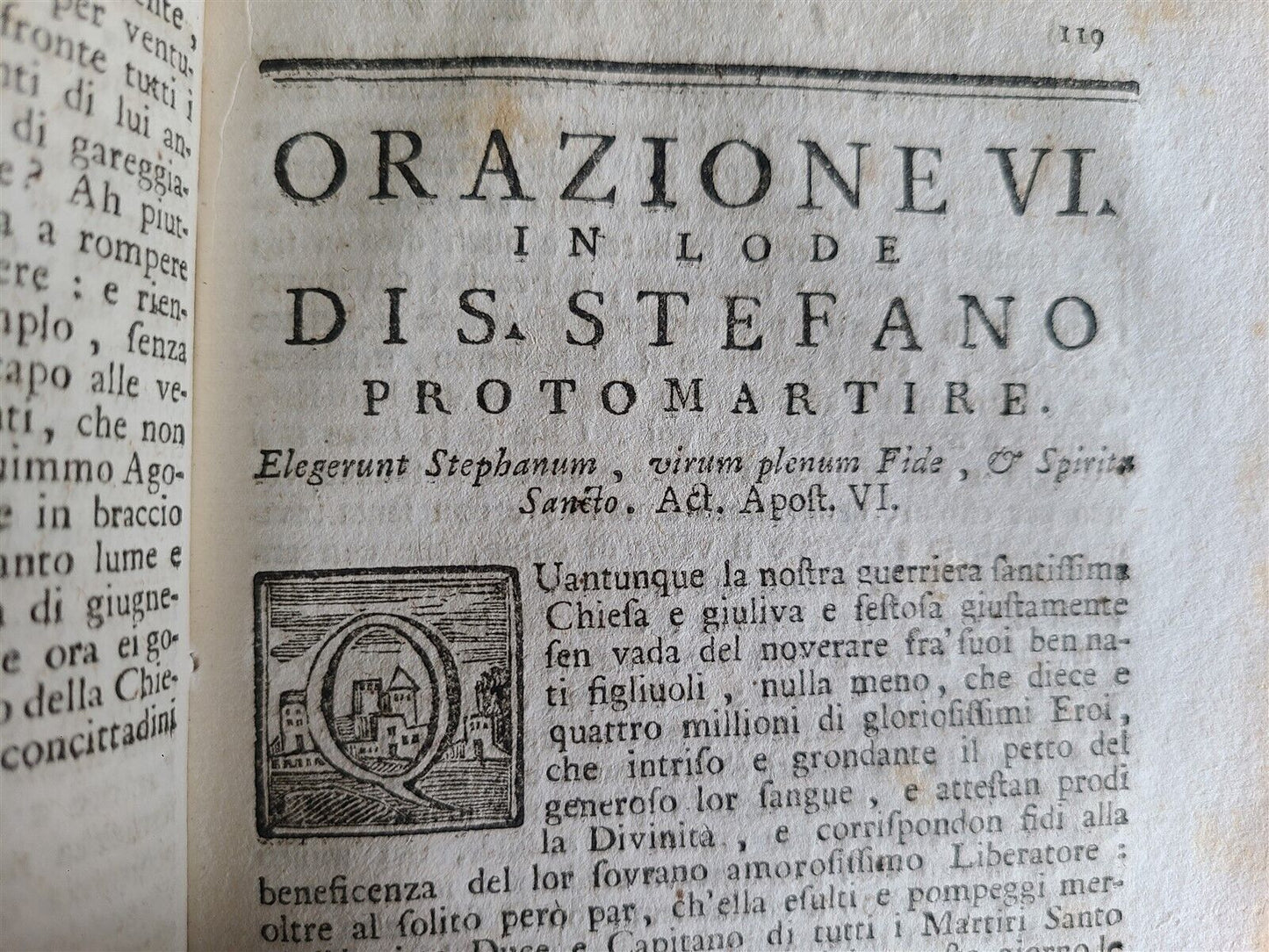 1773 ORAZIONI SACRE CAPPUCCINO BERNARDO MARIA GIACCO antique 2 vellum volumes