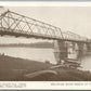 BUCKS CO PA ARNOLD BR DELAWARE RIVER BRIDGE at TAYLORSVILLE ANTIQUE POSTCARD 173