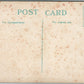 GREAT DEPRESSION ERA ANTIQUE SATIRICAL POSTCARD - KISS ME HONEY I AM STARVIN!