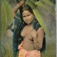 CEYLON BEAUTY TOPLESS RODIYA WOMAN ANTIQUE POSTCARD