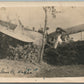 WWI ERA AIRPLANE WRECK ANTIQUE REAL PHOTO POSTCARD RPPC