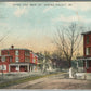 SPRING MOUNT PA HOTEL & MAIN STREET ANTIQUE POSTCARD