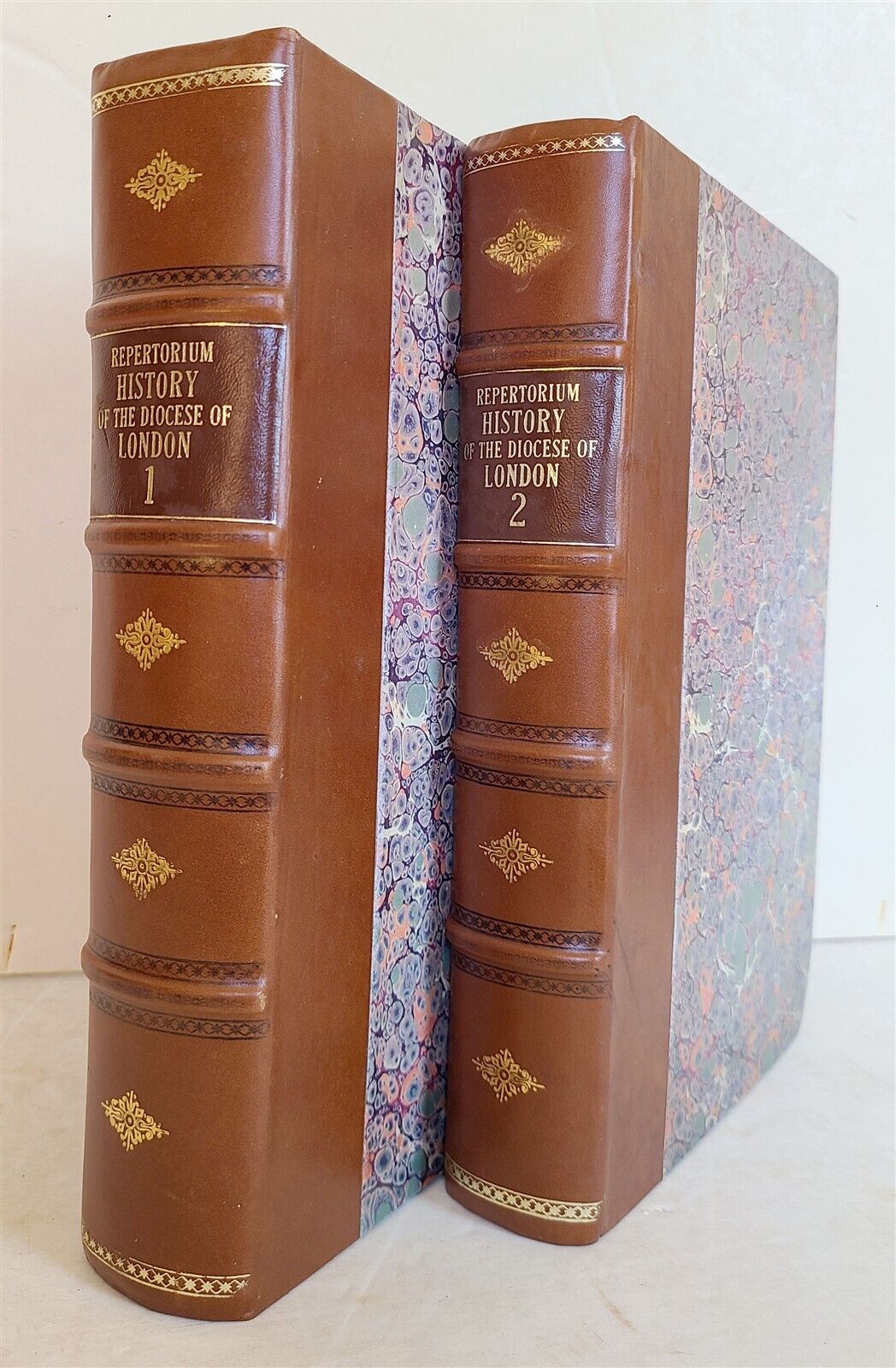 1708 HISTORY of DIOCESE of LONDON 2 FOLIO VOLUMES ILLUSTRATED antique