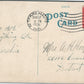 TERRE HAUTE IN WABASH AVE. ANTIQUE POSTCARD