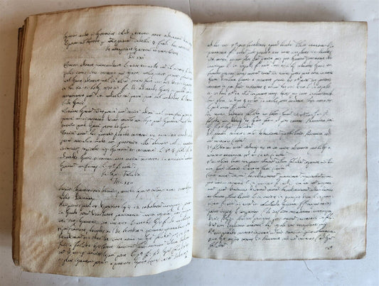 18th cent. MANUSCRIPT ROMAN LAW BOOK Institutiones Juris Civilis VELLUM antique