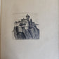 1900s ARTISTS LITTLE ALBUM - MANUSCRIPT DRAWINGS antique ILLUSTRATED