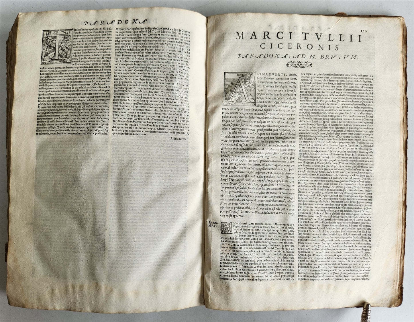 1548 ALDINE PRESS CICERO antique 16th CENTURY VELLUM BOUND FOLIO Aldus