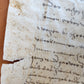 ANCIENT MANUSCRIPTS LOT of 3 FRAGMENTS about 14th century antique